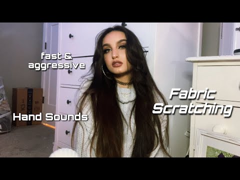 ASMR | Fast & Aggressive Fabric Scratching and Hand Sounds
