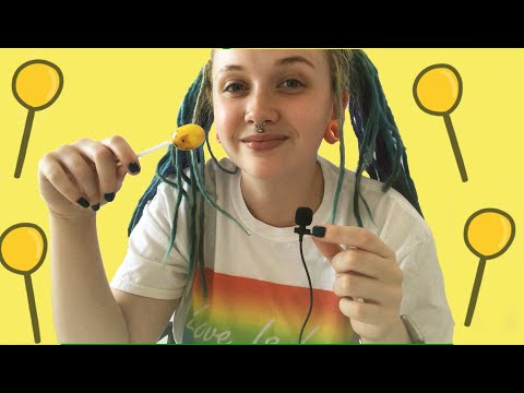 Lollipop 🍭 And Mini Mic Scratching ASMR 🎤 Relaxing Mouth Sounds 💤