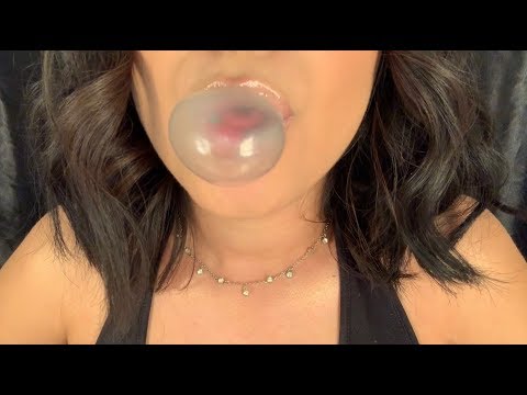 ASMR | INTENSE MOUTH SOUNDS, GUM CHEWING, BLOWING BUBBLES, LIP GLOSS APPLICATION