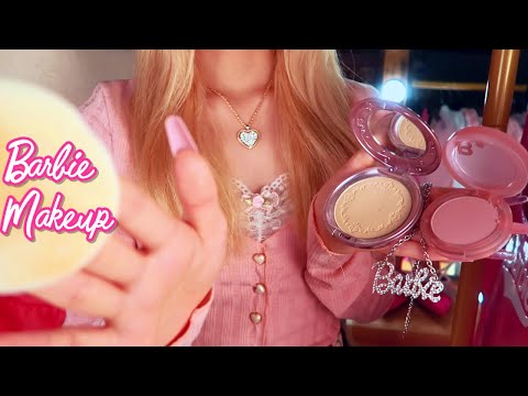 ASMR RP | You Are Barbie Getting Ready for a Fashion Show 👡💖 (slow makeup layered sounds)