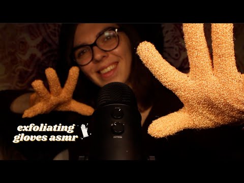 Exfoliating Gloves ASMR + Whisper Ramble✨ Glove Love Part 6 🧤