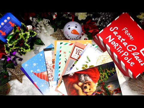 ASMR: Lets Look At Christmas Cards (Soft Spoken, Tracing)