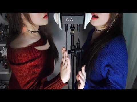 ASMR Twin Moving Ear Eating 1H (THE WAY for Tingles Immunity)