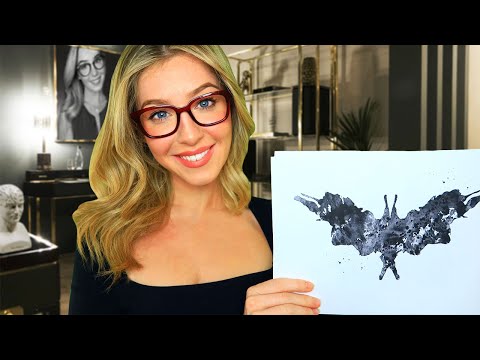 ASMR The INAPPROPRIATE Psychologist Rorschach Inkblot Test *ft. personal questions & writing sounds*