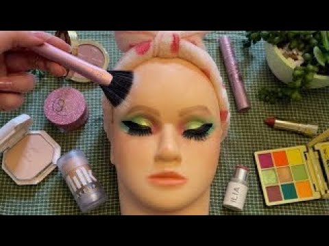 ASMR :) Summertime Makeup on Mannequin (repost)