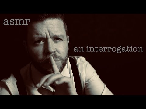 ASMR | "an interrogation" (detective role play)