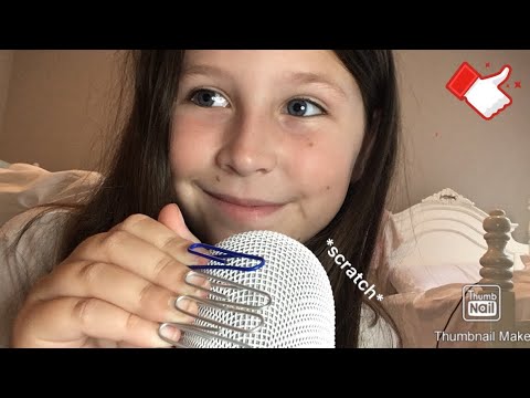 ASMR| Mic Scratching With Paper Clip Nails! (Also some extra triggers)