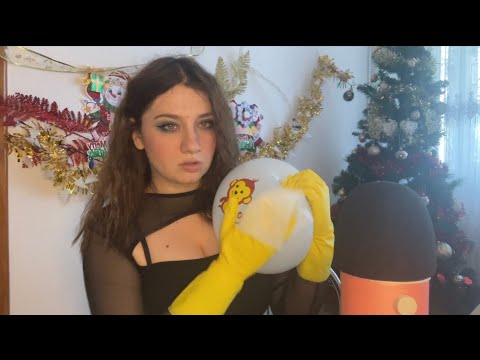 ASMR | Balloons and Gloves | Blowing, Spit Painting, Squeezing And MEGA Squeaky Sounds ❤️