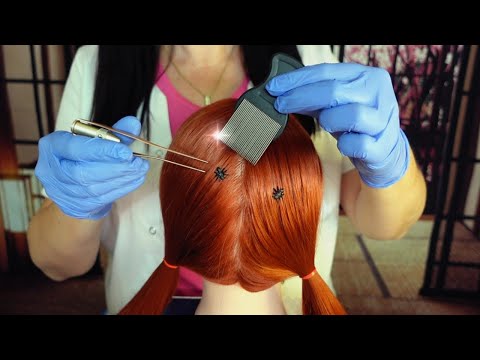ASMR Relaxing Lice Check & Treatment (Whispered)