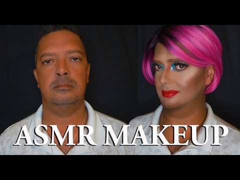 ASMR Applying Makeup on My Brother 💄