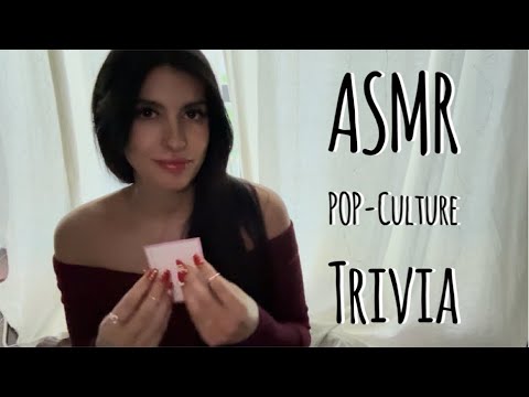 ASMR Pop-Culture Trivia Cards - 80s, 90s, and 2000s - Gum Chewing, Whispered 🎮📀🎬📼