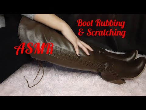 ASMR Boot Rubbing & Scratching