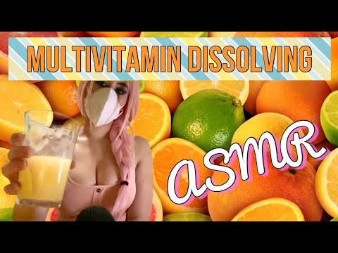 ANTI VIRAL ASMR🦠💊 Multivitamin dissolving ASMR