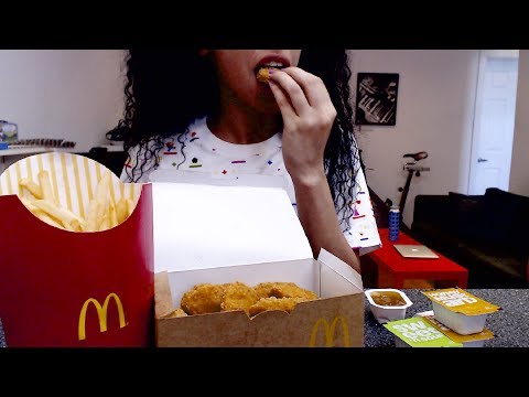 Sammiegirl's 20 McDonald's Chicken Nuggets Binge 먹방 *Eating Sounds*