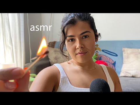 ASMR | Playing with matches, and close-up clicky whispers