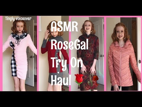 ASMR~ RoseGal Try On Haul | TINGLY VOICEOVER 🥀🌹