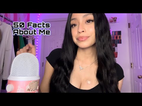 ASMR - 50 Facts About Me 🎀 (50k special)