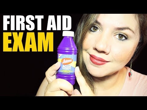ASMR Treating Your Wounds | First Aid Nurse Role Play
