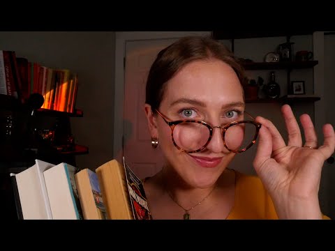 ASMR librarian roleplay (book sounds, typing & writing on paper) 📚
