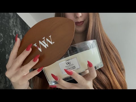 ASMR I WOODWICK CANDLE, NAIL TAPPING and MOUTH SOUNDS💤