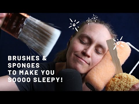 ASMR Brushes & Sponges to make you SOOOO sleepy!