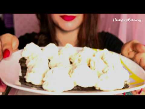 ASMR Meringue Cookies Eating Show | Mukbang