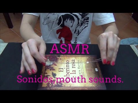 ASMR español sonidos guantes con aceite / mouth sounds binaural (no whisper)