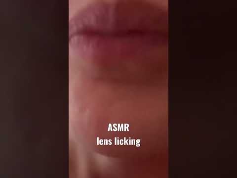 ASMR lens licking #lenslicking #mouthsounds #fyp #asmr