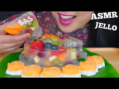 ASMR THAI JELLO FRUIT CAKE (SOFT EATING SOUNDS) NO TALKING | SAS-ASMR