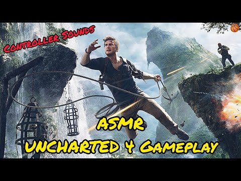 ASMR | Uncharted 4 Gameplay #1 (Whispered w/Controller Sounds)