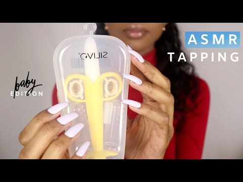 ASMR Tapping (No Talking) on Different Objects | Baby Edition 🤰🏾👣🧸🌈