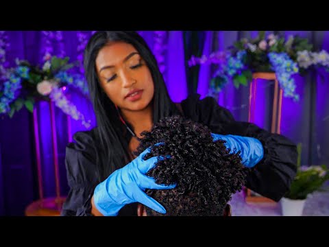 ASMR | Real Person - Scalp Check & Massage on Afro/4C Hair
