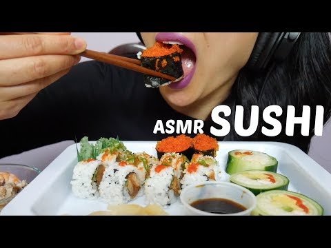 ASMR SUSHI (EATING SOUNDS) No Talking | SAS-ASMR