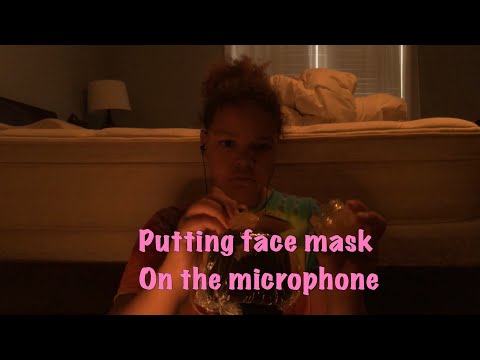 ASMR- putting face mask on the microphone 💕💙