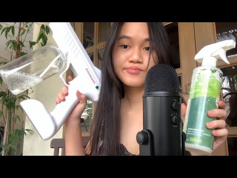 ASMR IN MY PORCH ( random triggers but we’re outside - public asmr )