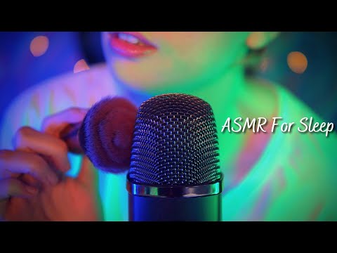 ASMR / the sleepiest mic brushing - timestamps & no talking