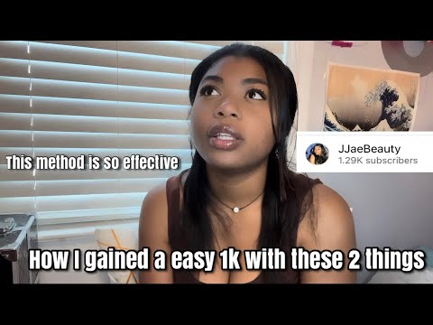 How I gained 1k subscribers using these 2 easy steps (MUST WATCH❗️)