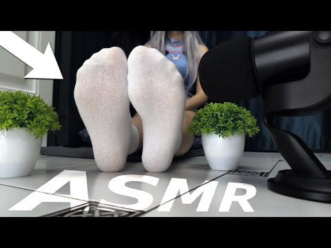ASMR White Socks Sounds | FEET Triggers & Tingles