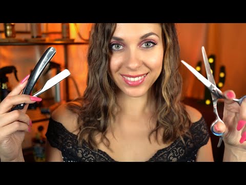 ASMR 💈 Relaxing Men's Haircut and Shave, Personal Attention, Barbershop Roleplay