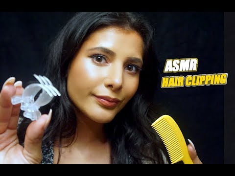 ASMR | RELAXING HAIR CLIPPING PERSONAL ATTENTION