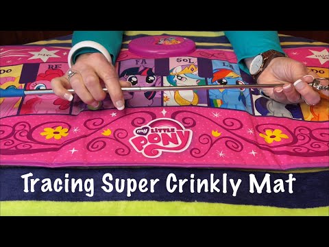 ASMR Request / Super Crinkle Mat (No talking only) Tracing lines on a crinkle toy. Looped 1 time.