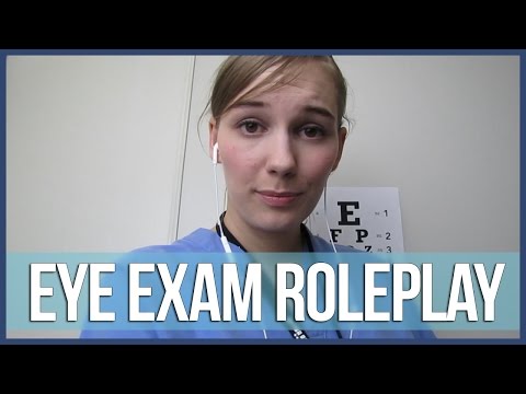 [BINAURAL ASMR] Eye Exam Roleplay (eye blurring, soft speaking, whispering)