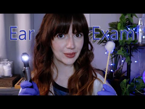 [ASMR] Otoscope Ear Exam, Ear Cleaning and Hearing Tests ~ Doctor Roleplay