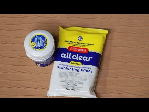 All Clear Disinfecting Wipes ASMR Chewing Gum