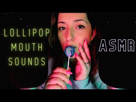 ASMR | Mouth Sounds with Lollipop | Tingly - Slightly Breathy Sounds for Sleep