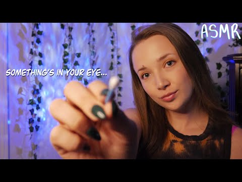ASMR Personal Attention~tickling, face scratching, hand movements, removing something from your eye