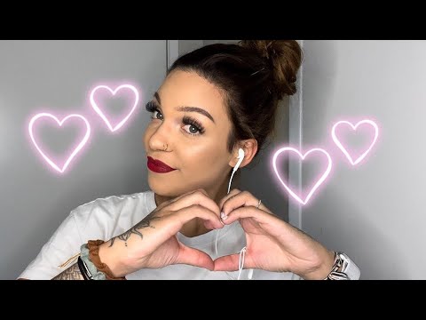 ASMR- Repeating Happy Valentines Day with Hand Movements