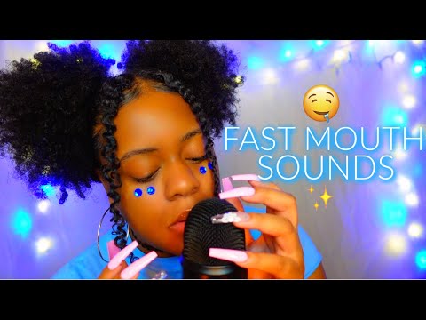 ASMR ✨FAST & UNPREDICTABLE MOUTH SOUNDS 🤤 + TRIGGERS 🔥(BRAIN MELTINGLY GOOD!!..trust me)✨