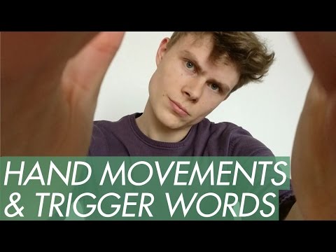 ASMR - Hand Movements & Face Touching - with Trigger Words