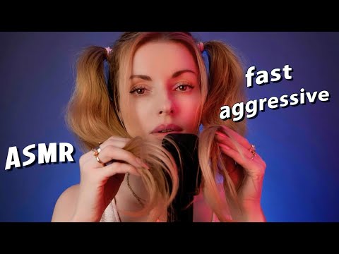 ASMR Fast Aggressive Intense Natural Mouth Sounds, Clicky, Wet, Sticky, Mic Triggers and More
